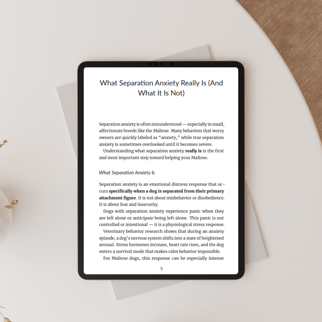 Separation Anxiety in Maltese Dogs