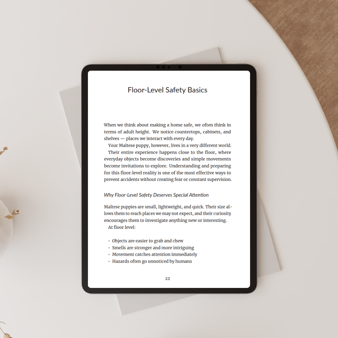 A Safe Start for Your Maltese Puppy